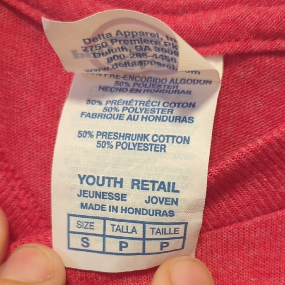 Delta Red Kids Short Sleeve Tee Size Small - Picture 3 of 6